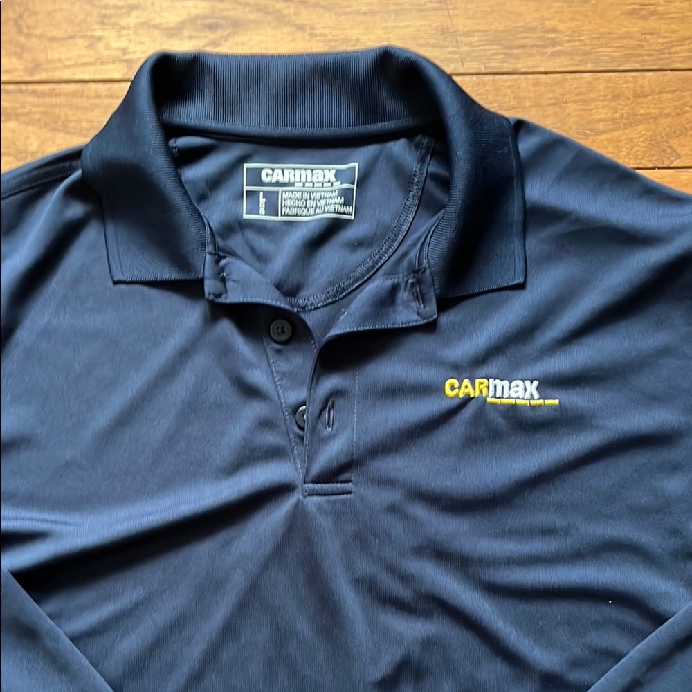 Carmax Navy long sleeve Polo Shirt